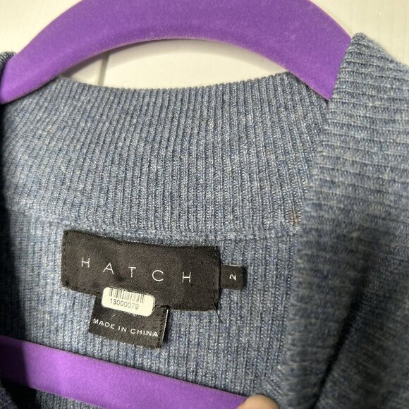 Hatch The Belen Blue Long Sleeve Wool Blend Maternity Dress Womens Size 2 Medium - Picture 5 of 12